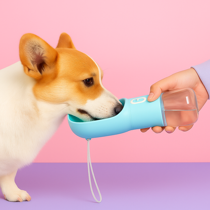 Botella Dispensadora de Agua, Comida o Bolsas para Paseos