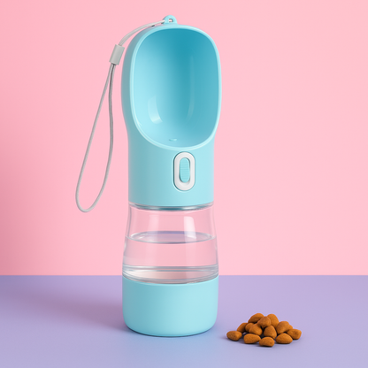 Botella Dispensadora de Agua, Comida o Bolsas para Paseos